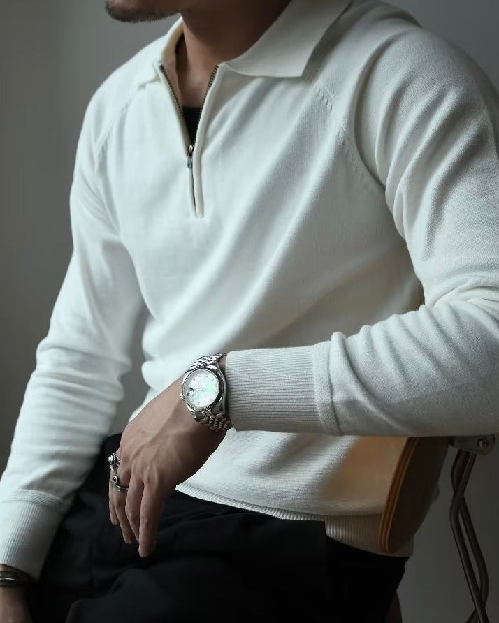 Timeless Quarter Zip Polo