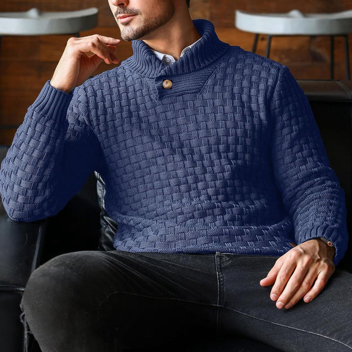 Classic Button Collar Knit