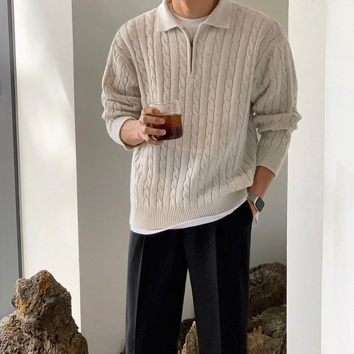 Modern Cable Knit Sweater