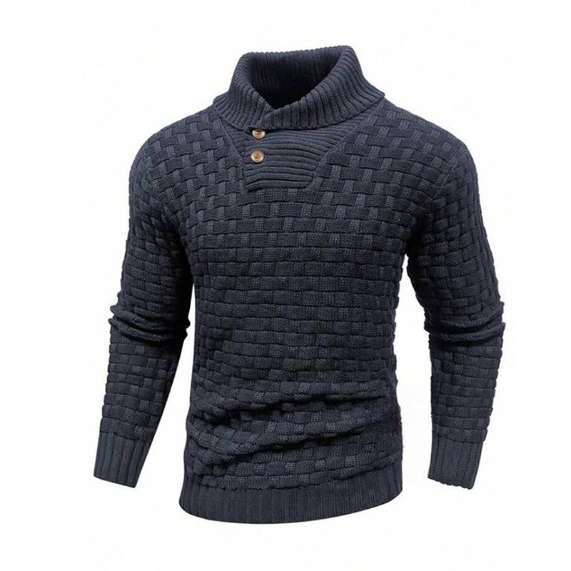 Classic Button Collar Knit