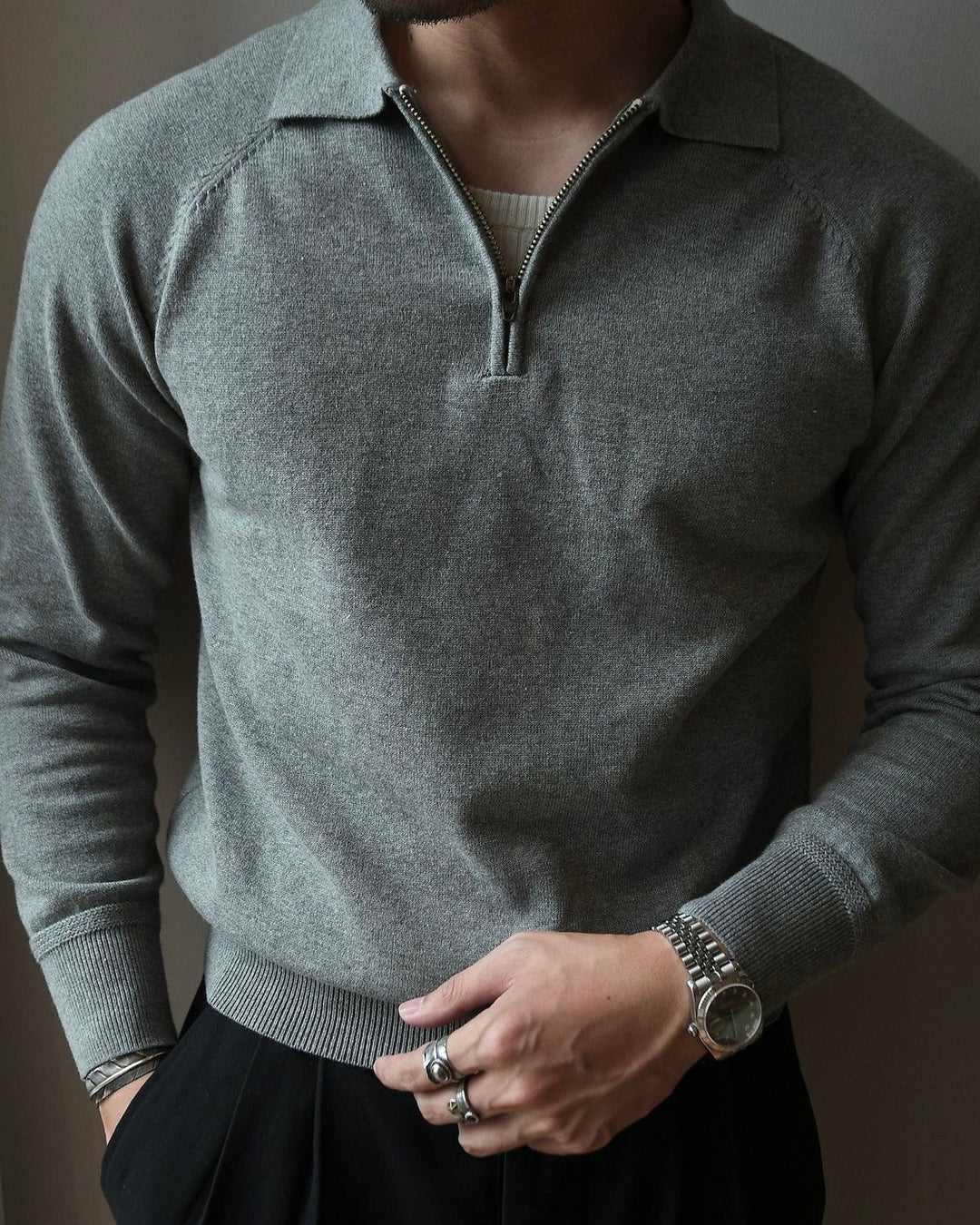 Timeless Quarter Zip Polo