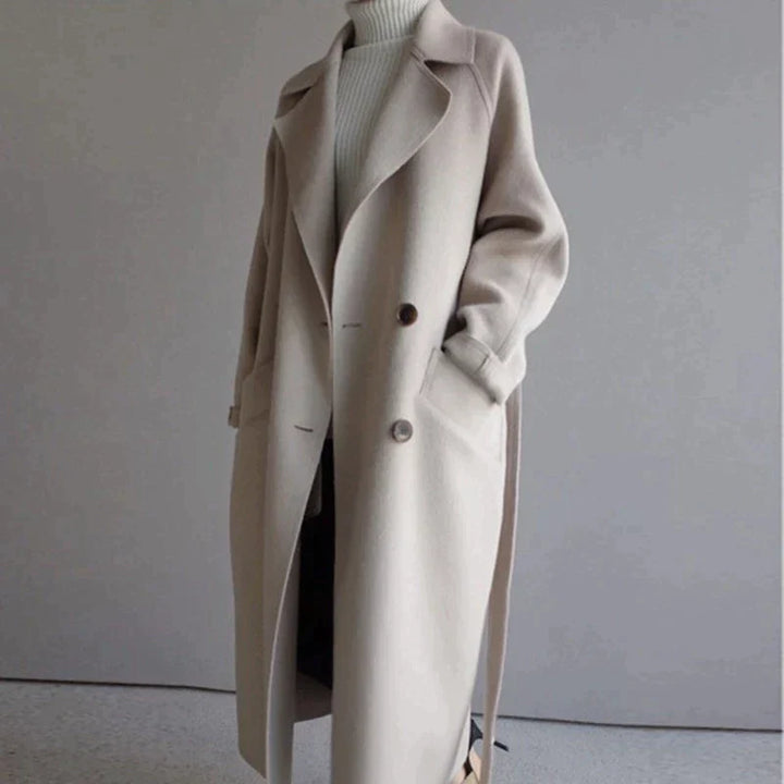 Isabelle™ | Elegant Longline Wool Coat