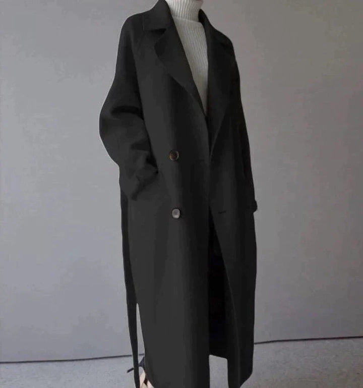 Isabelle™ | Elegant Longline Wool Coat