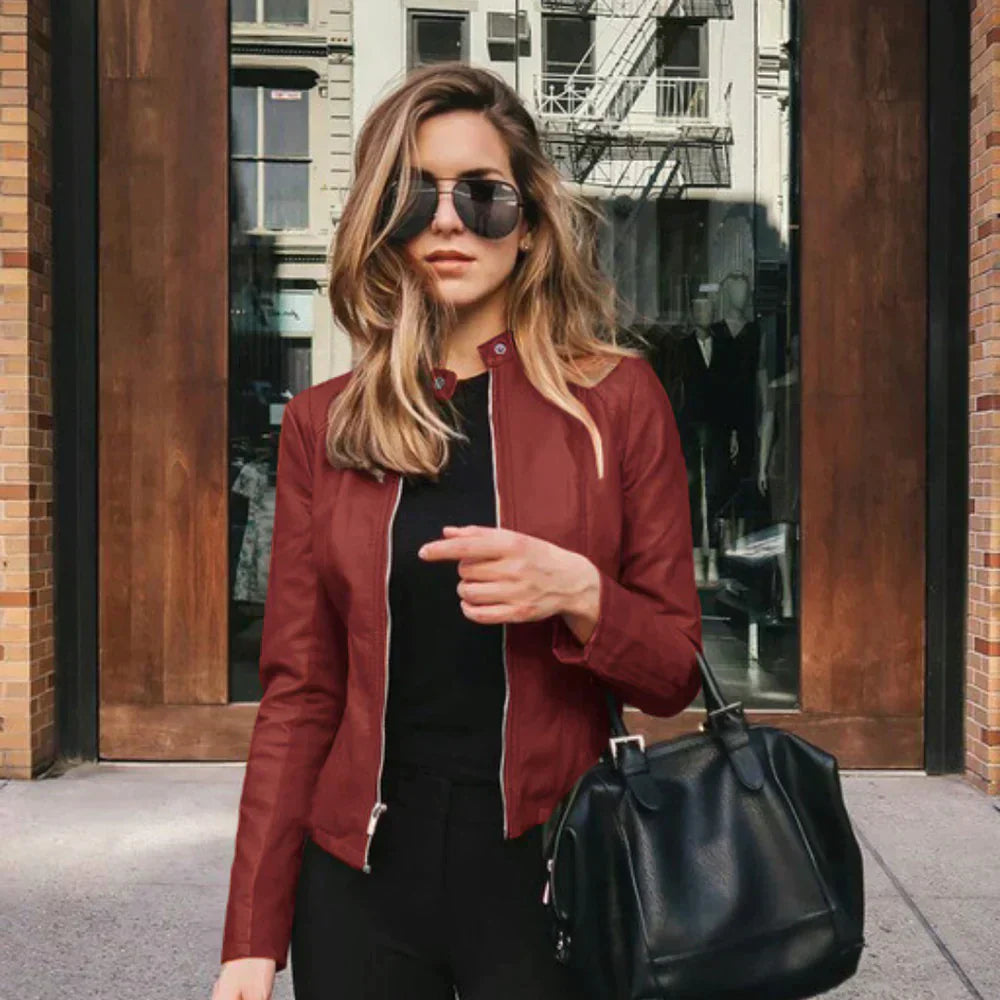 Vittoria  Italian Luxe Leather Jacket