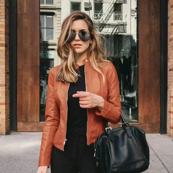 Vittoria  Italian Luxe Leather Jacket